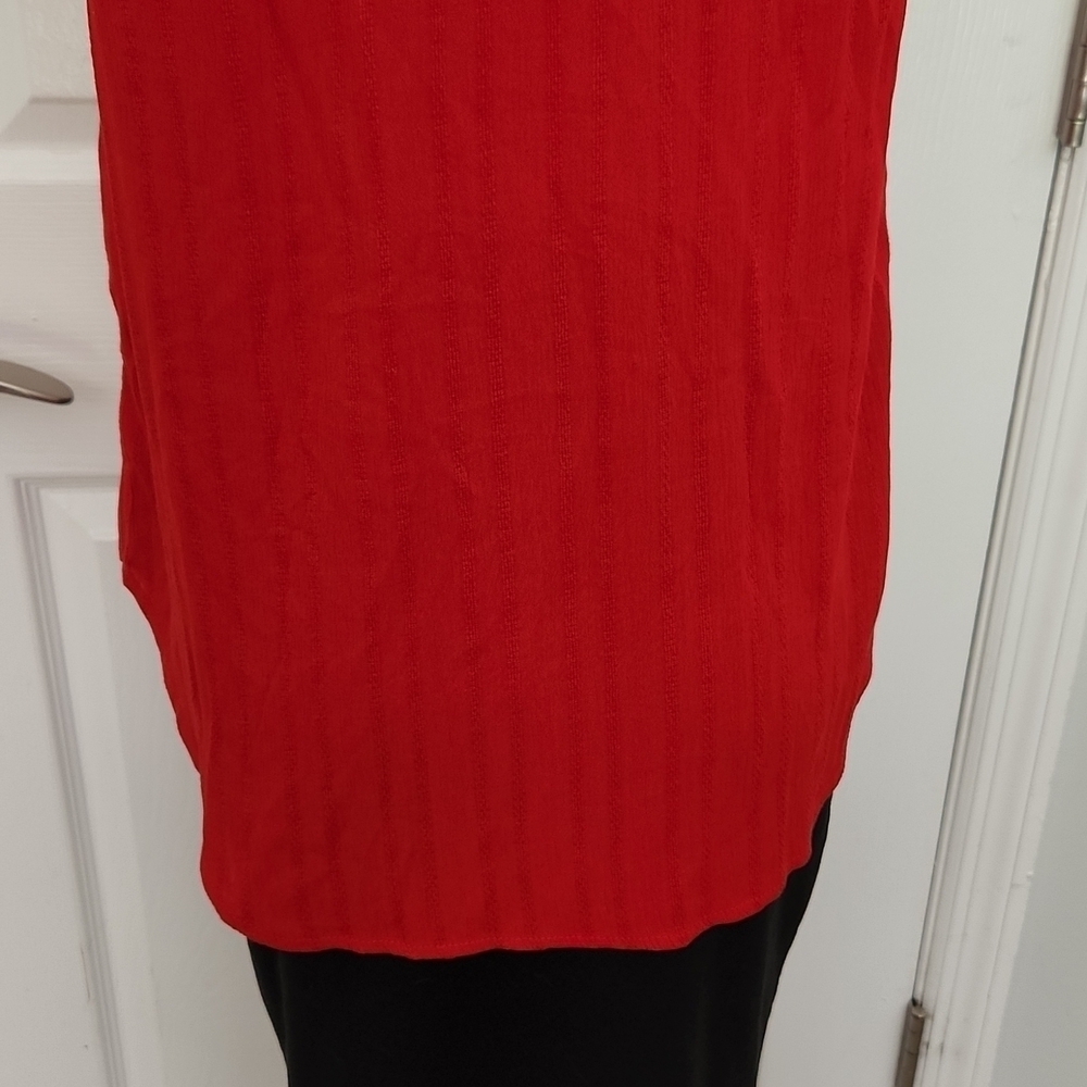 Universal Thread Red Ruffled Shirt - Picture 10 of 12